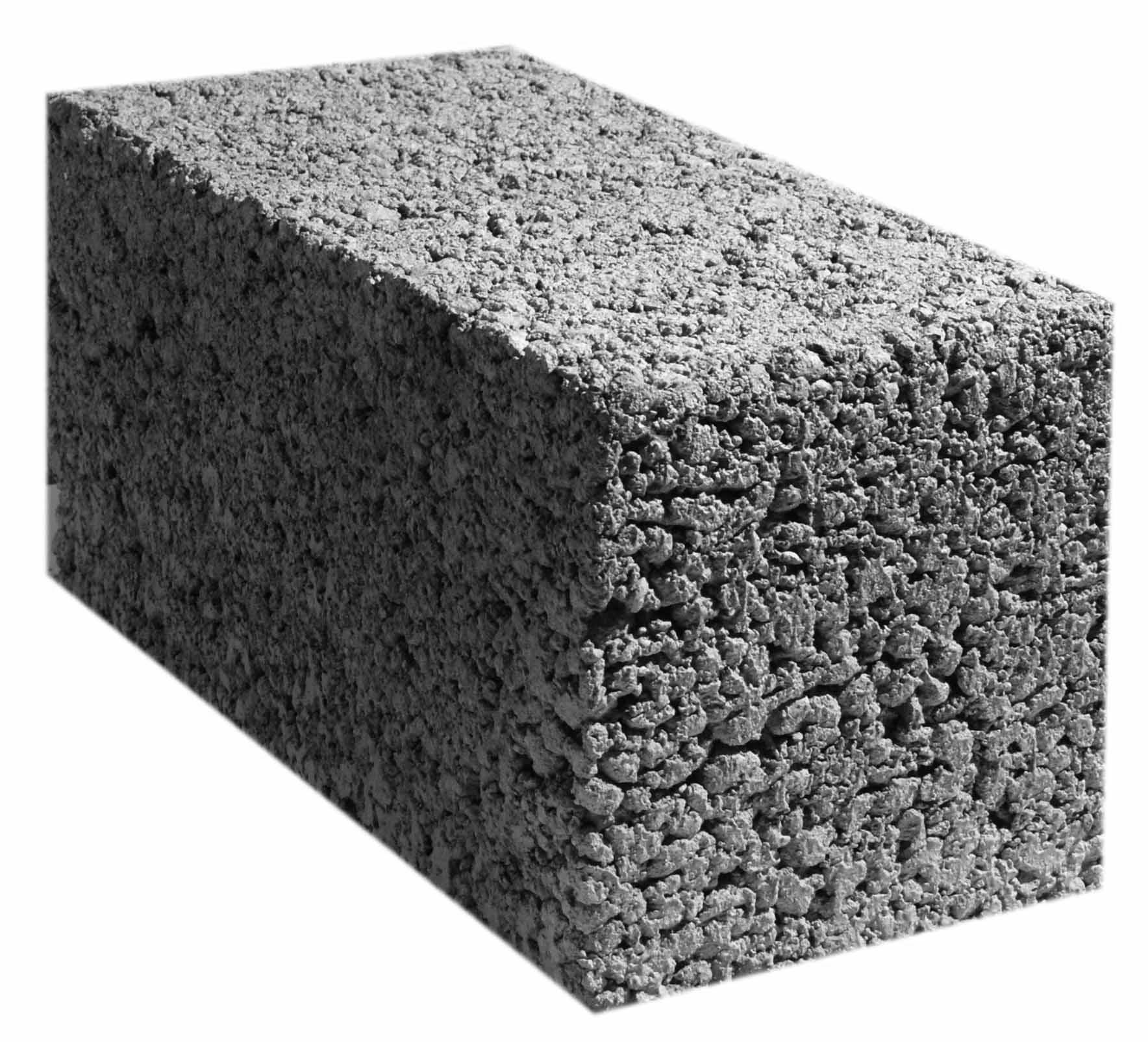 Керамзитоблок стеновой полнотелый (390х190х188мм) М75