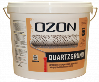 Грунтовка под декоративные штукатурки OZON Quartzgrund, 15кг (ВД-АК 032)