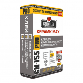 Клей для плитки и керамогранита KERAMIK MAX PRO Геркулес GM-155, 25кг