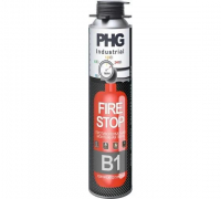 Пена монтажная профессиональная огнестойкая PHG Industrial B1 FireStop, 1000 мл (EI240RUS)