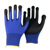 Перчатки нитриловые  - Wally plastic, 100 шт. (50 пар), М, черные